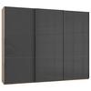 Schwebetürenschrank B: 300 Cm Level 36c Grau/eiche Dekor - Eichefarben/Grau, MODERN, Holzwerkstoff (300/236/65cm) - MID.YOU