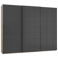 Schwebetürenschrank B: 300 Cm Level 36c Grau/eiche Dekor - Eichefarben/Grau, MODERN, Holzwerkstoff (300/236/65cm) - MID.YOU