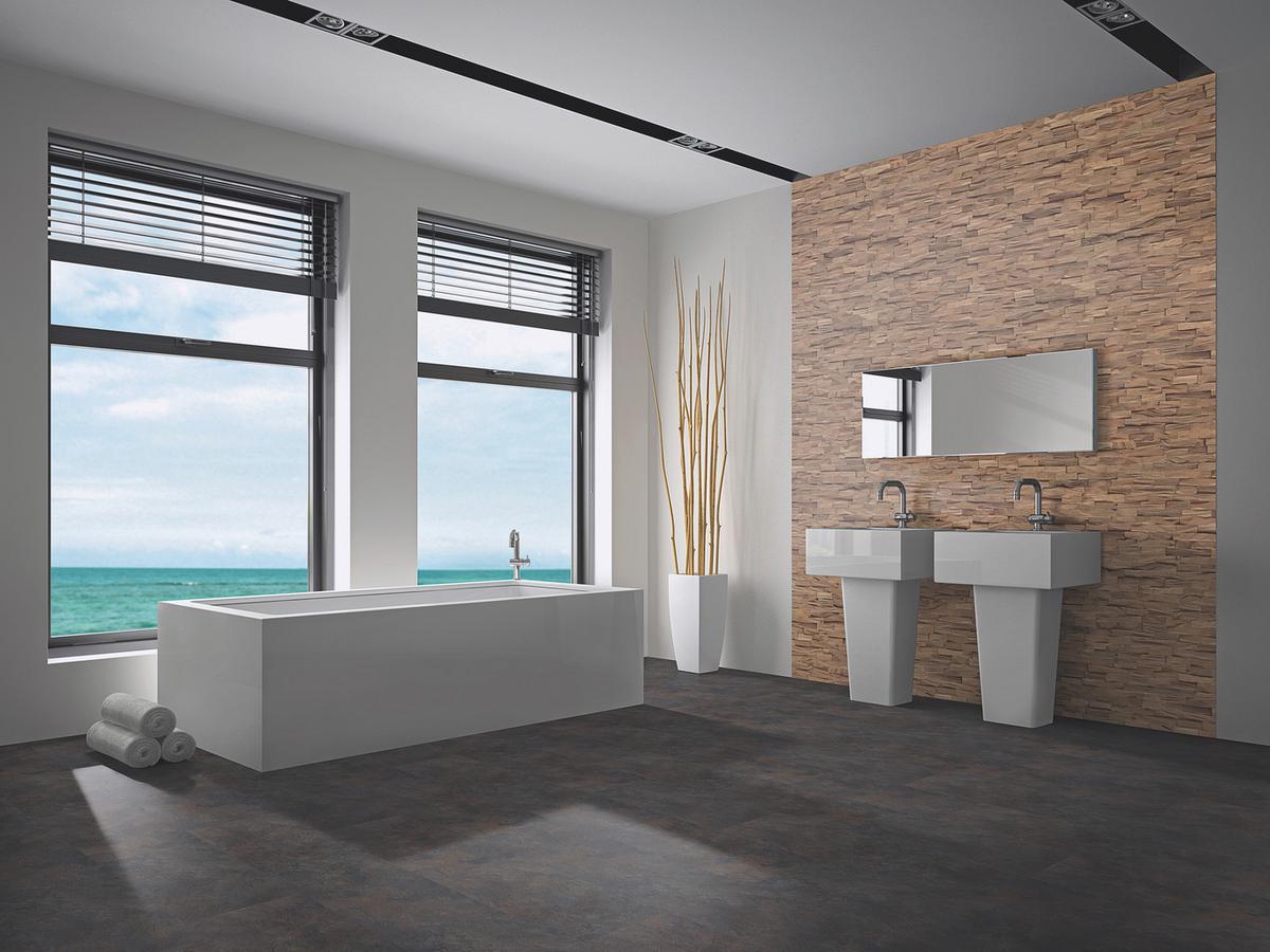Wandverkleidung Beachwood Heavea Natural - Hellbraun, Basics, Holz (61/15/2cm)
