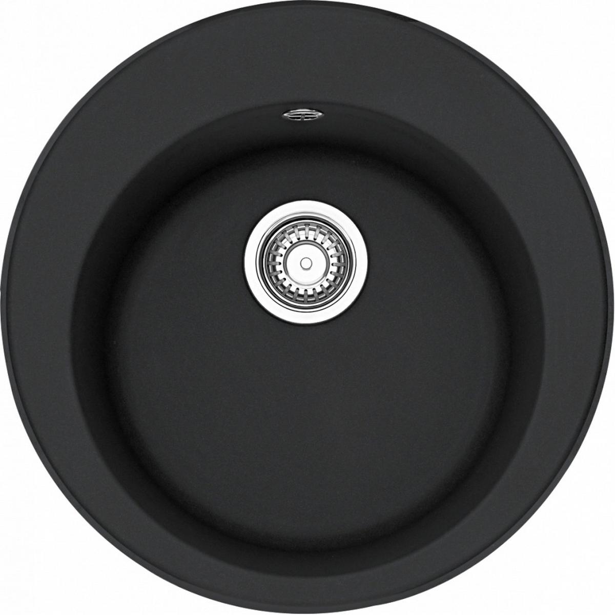 Spüle Rog610-41 - Schwarz, LIFESTYLE, Stein (51/53/24cm) - Franke