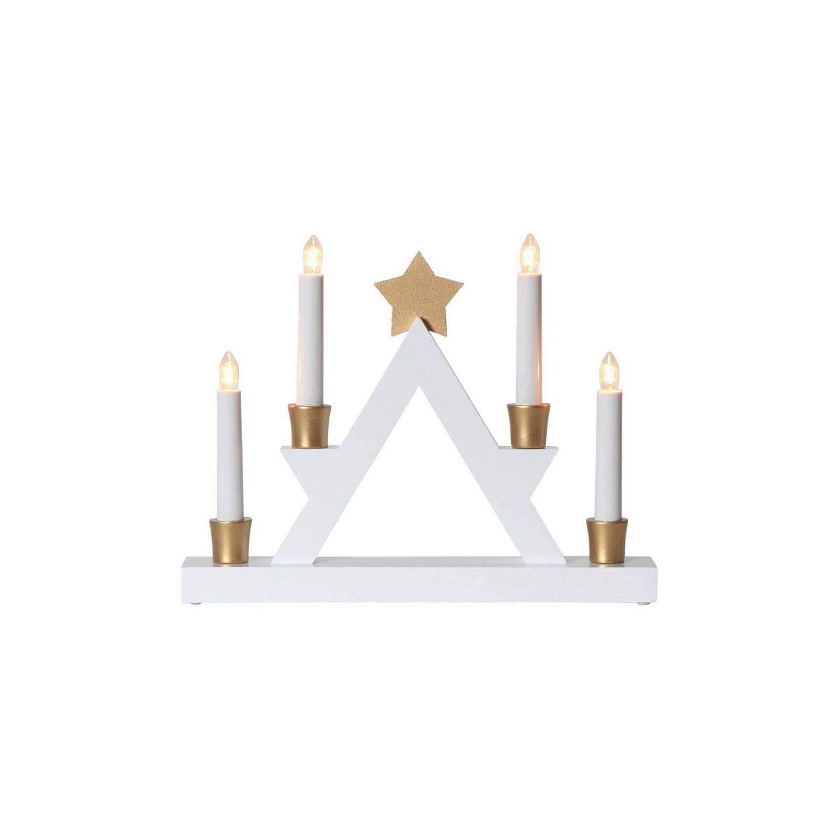 LED-Dekoleuchte 410408 - Goldfarben/Weiß, Basics, Holz/Kunststoff (33/6/26cm) - Eglo