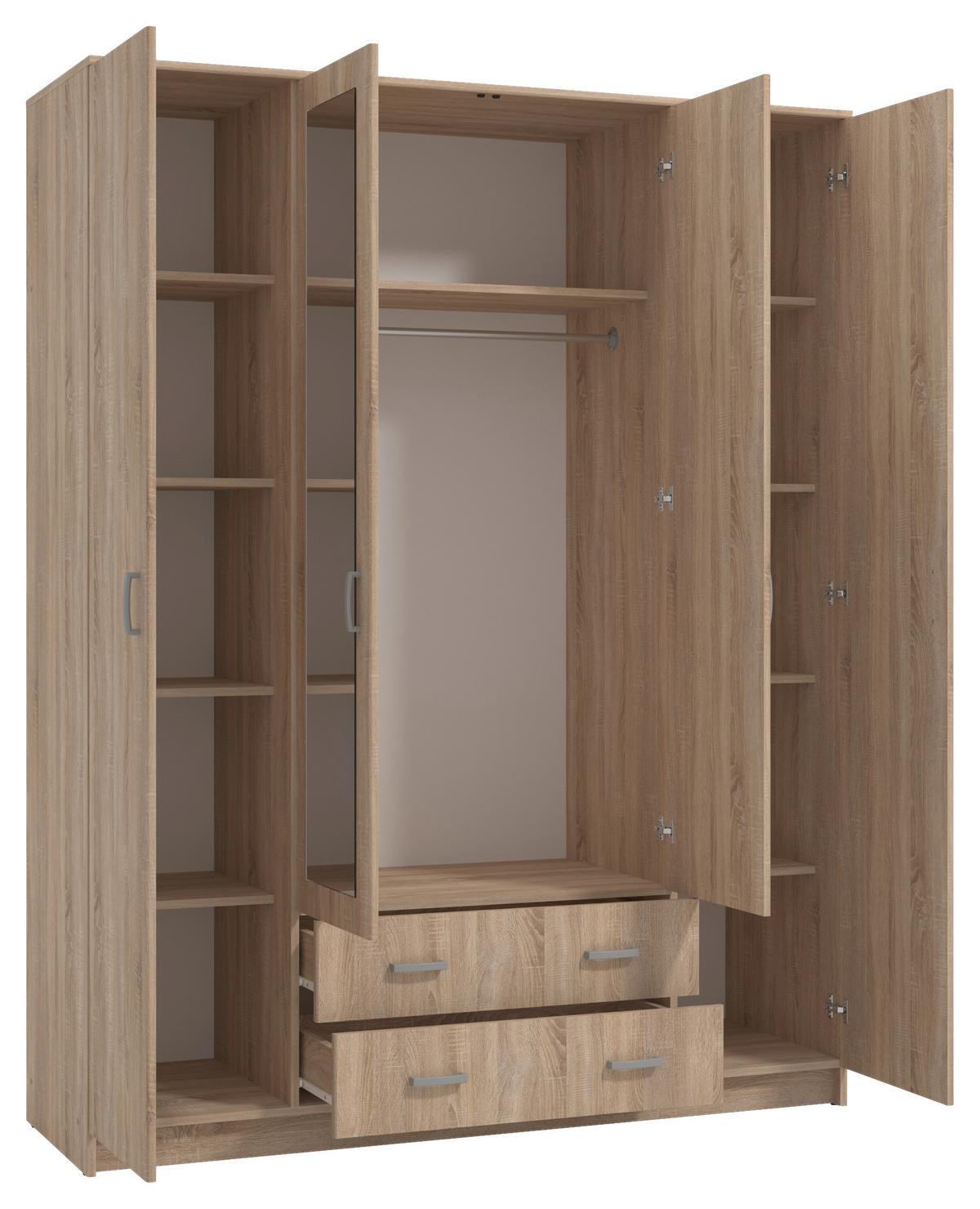 Nyílóajtós Szekrény Hana 160/205 Cm *top Ár* - Basics (160/205/52cm) - Best Price