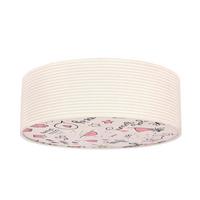 Kinderdeckenleuchte 31-38876 Kiddy Rosa - Beige/Multicolor, KONVENTIONELL, Kunststoff/Metall (38/38/14cm)