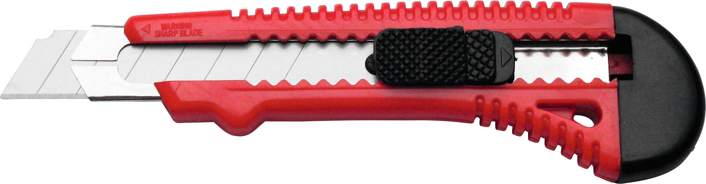 Cuttermesser mit Metallschiene Abbrechklinge - Silberfarben, KONVENTIONELL, Kunststoff/Metall (1,8cm)