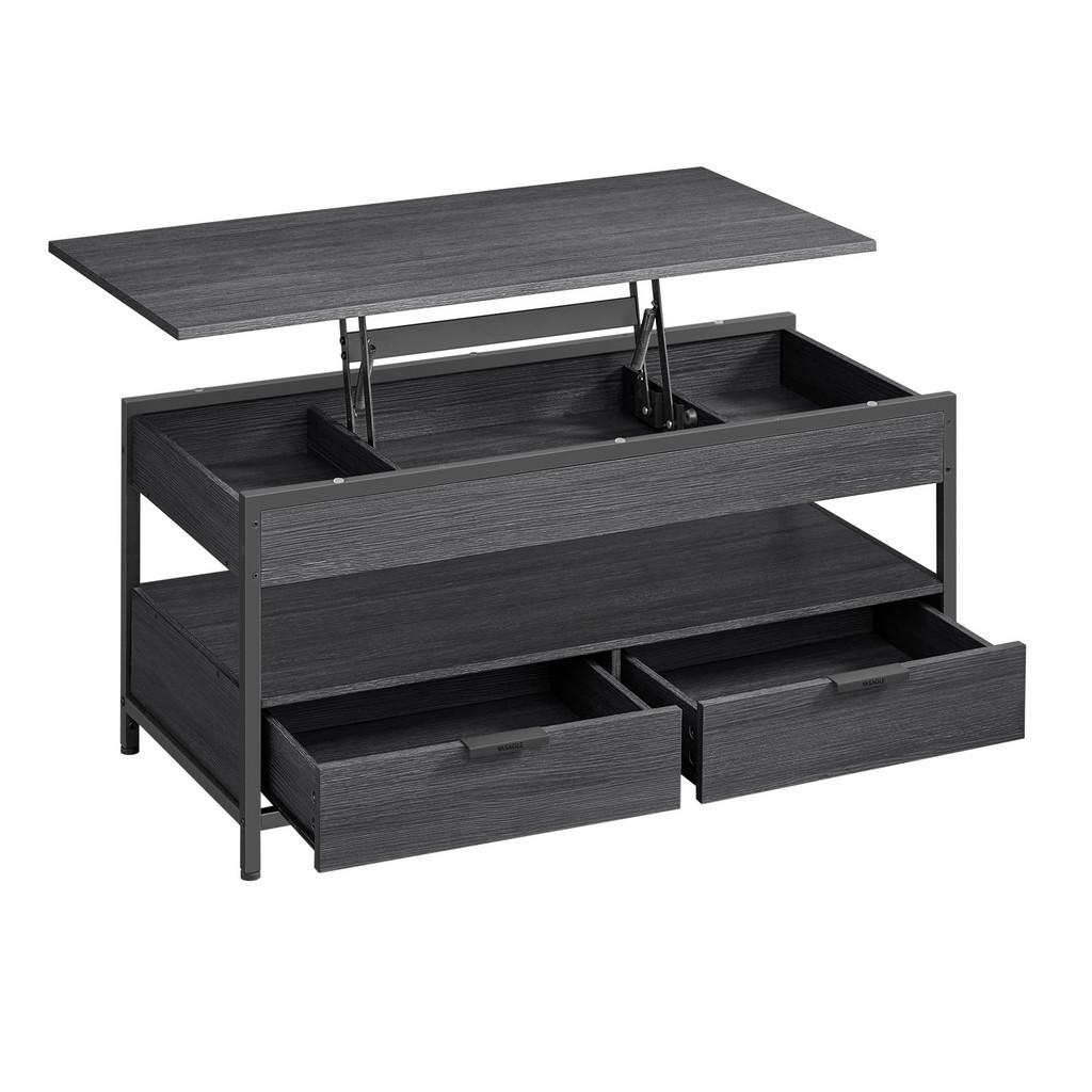 Couchtisch höhenverstellbar Metall Schwarz