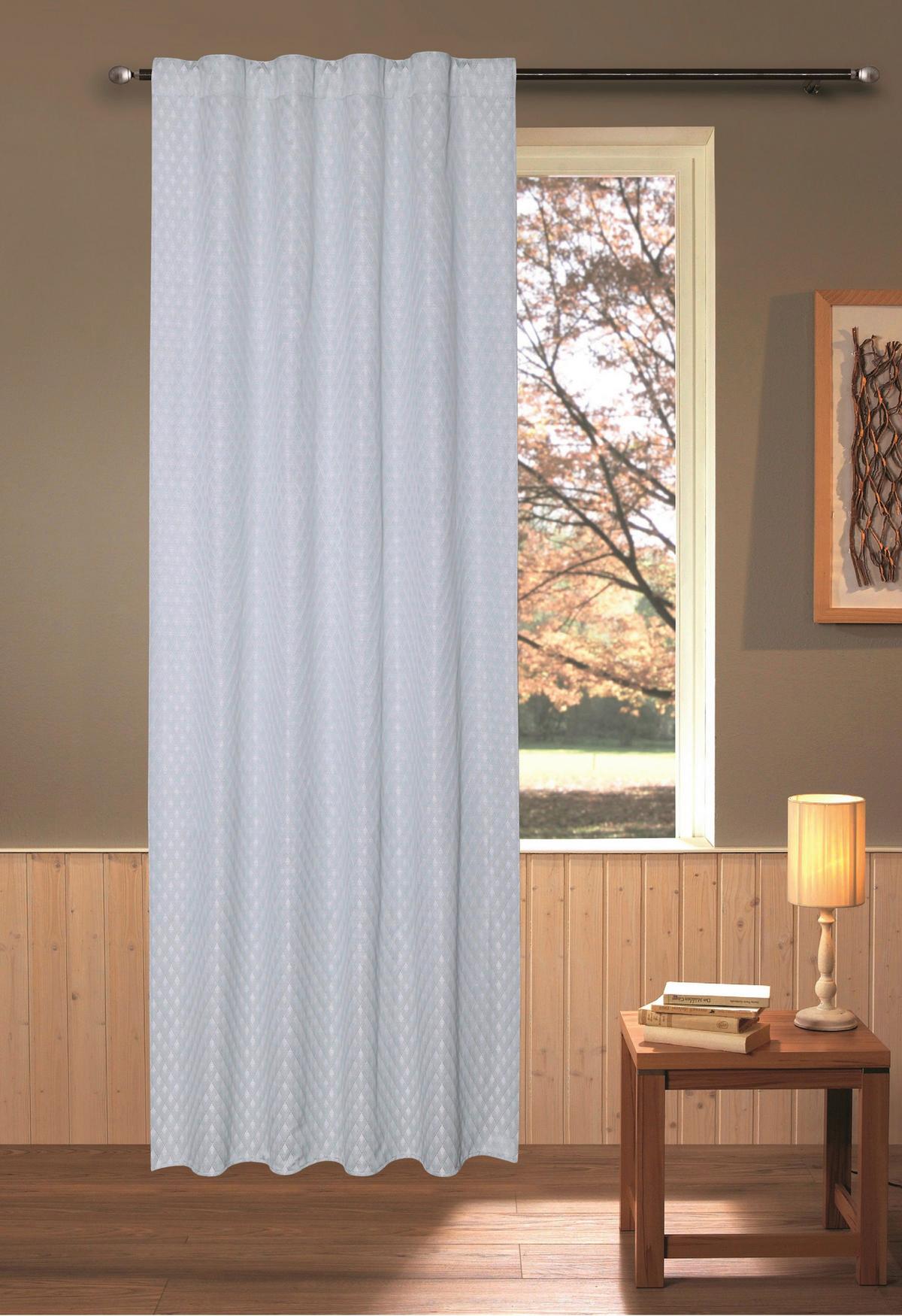 Fertigvorhang Nicki - Grün, MODERN, Textil (140/245cm) - Luca Bessoni