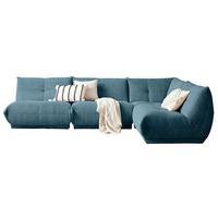 Ecksofa Giselle - Petrol, Trend, Textil (315/210cm) - Livetastic
