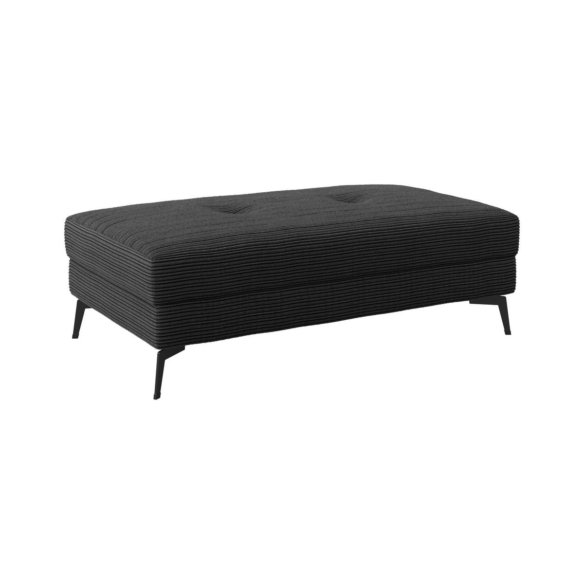 Hocker Zero Schwarz 140x80 cm - Schwarz, Trend, Textil (140/80cm)