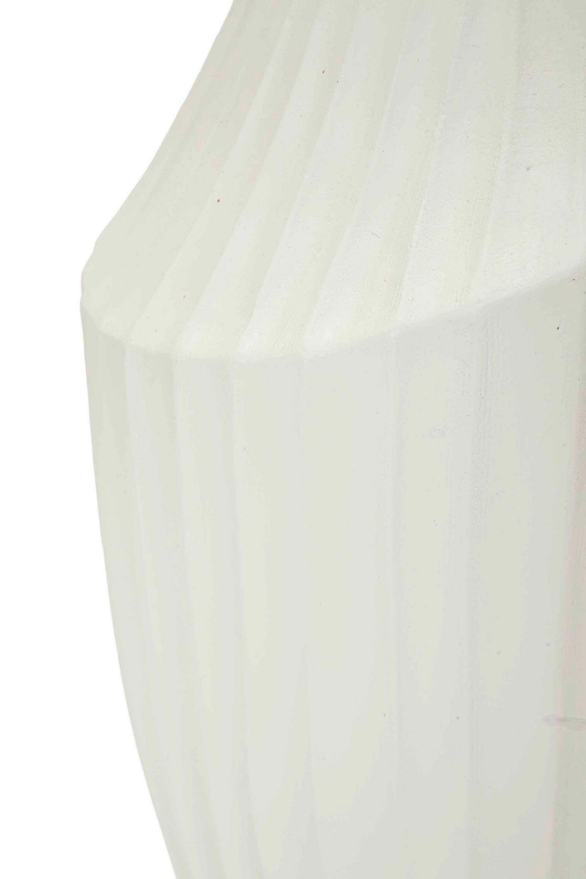Vase Ice Jar Creme B: 22,5 cm - Creme, Basics, Metall (22,5/38/22,5cm)