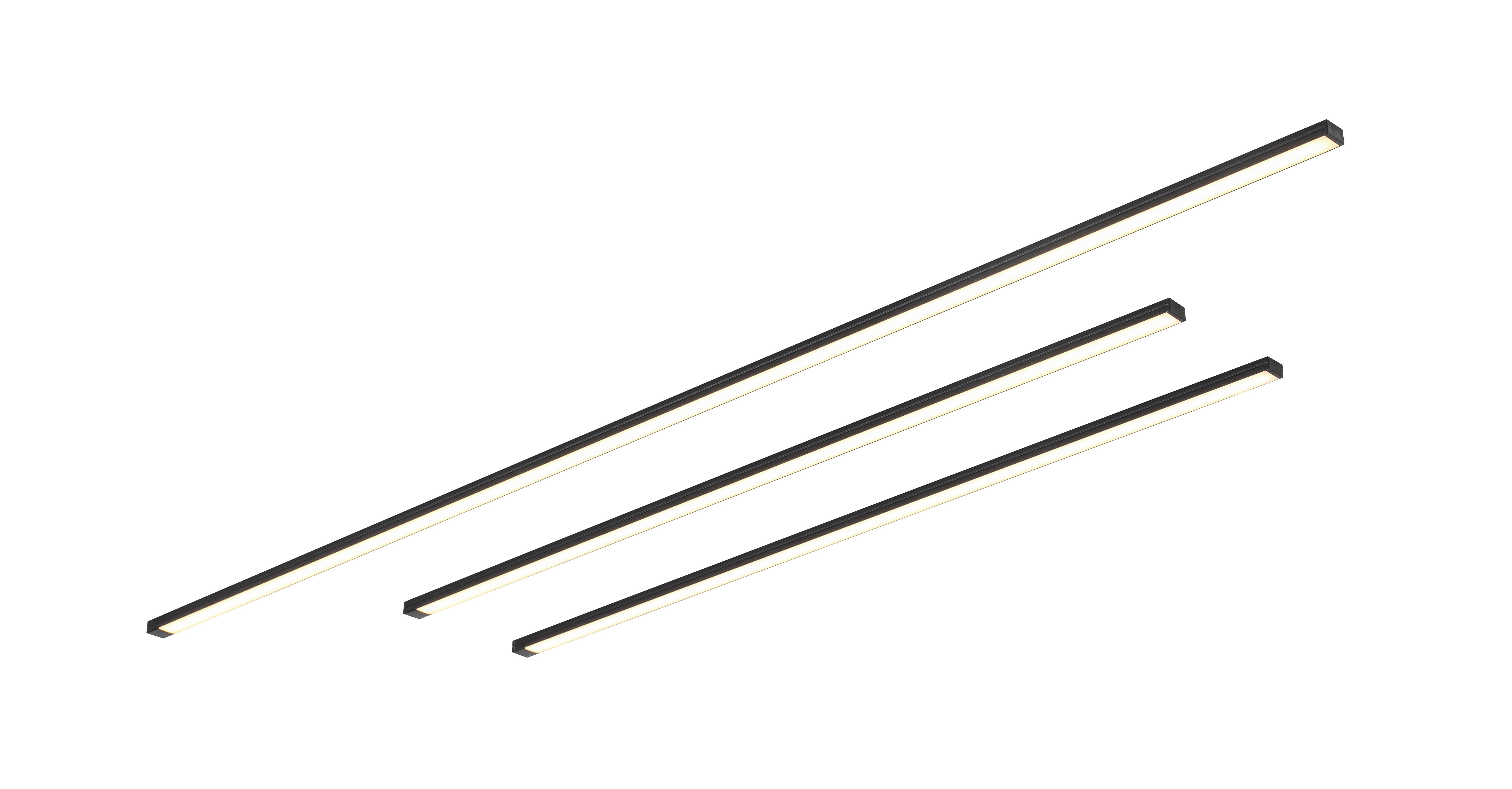 LED SVETELNÝ PANEL NUMIK - čierna, Modern, plast (50/75/1,3/0,7cm) - Mömax