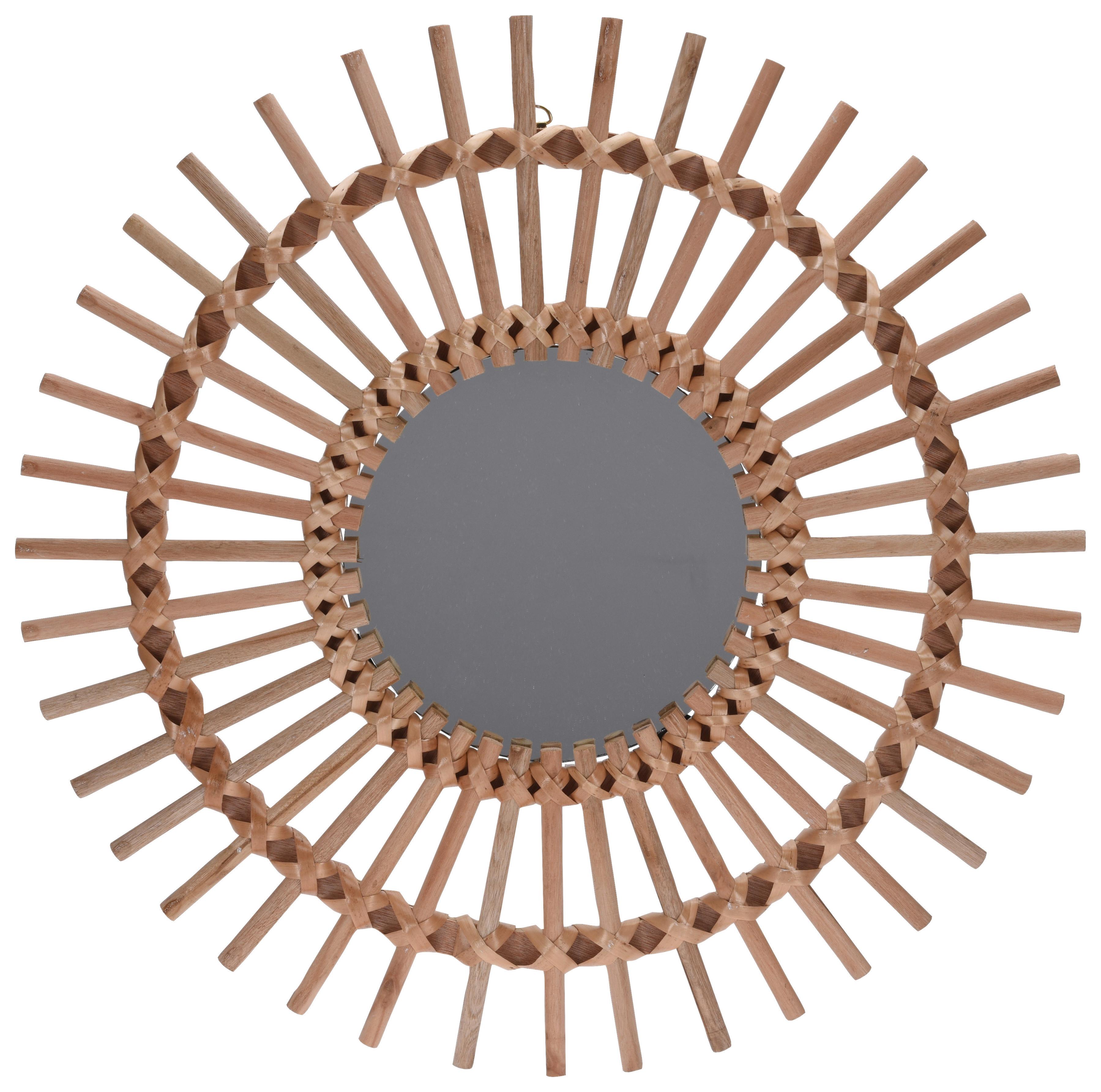 Dekospiegel Hanna - Hellbraun, Basics, Holz (50/50/1,8cm)