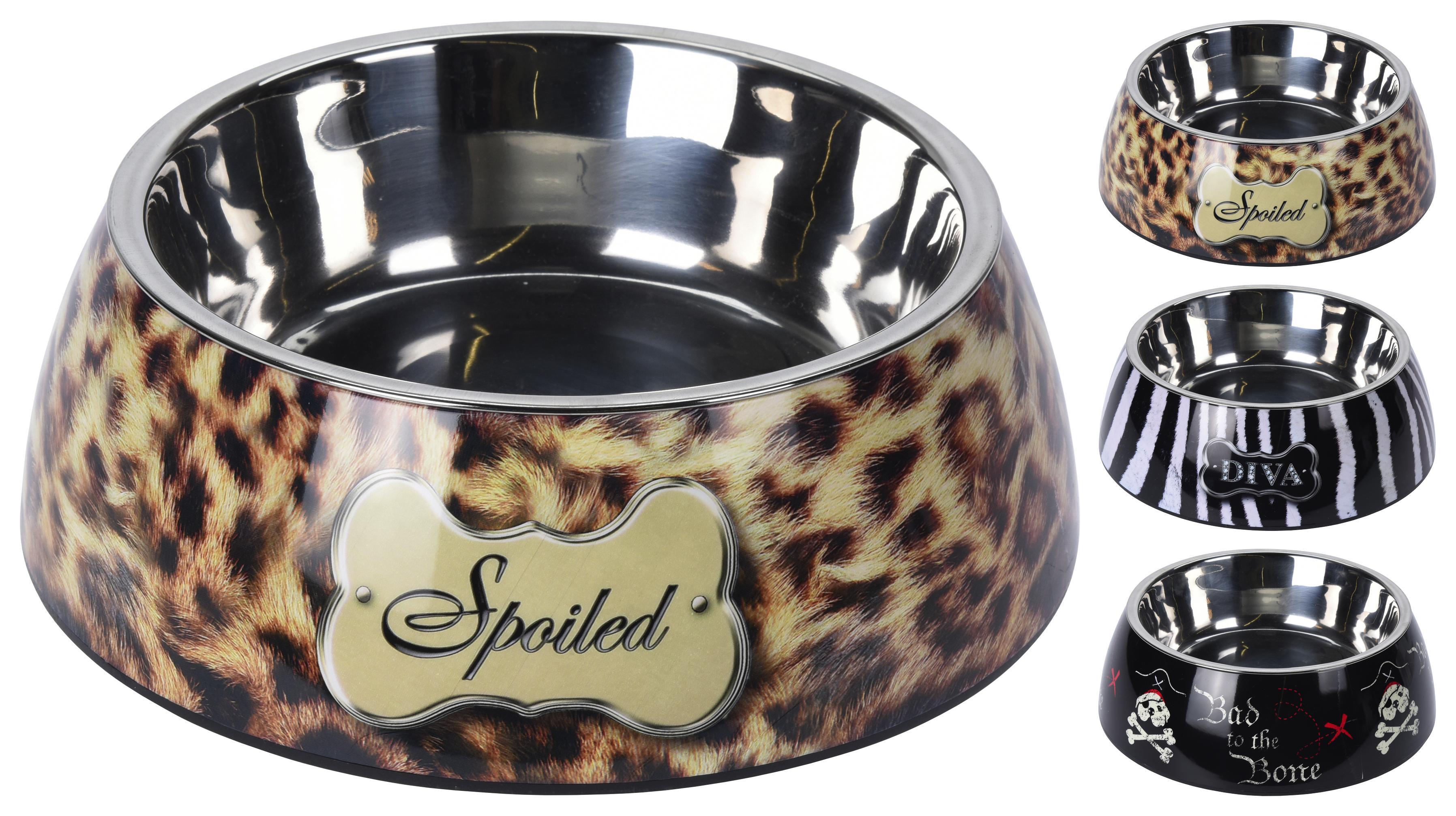 Etetőtál 997100160 - Bézs/Barna, Basics, Műanyag/Fém (21,5/7cm)