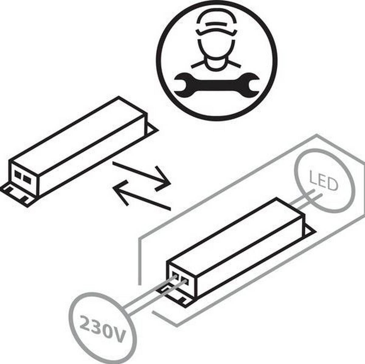 LED-Deckenleuchte Hero Schwarz B: 50 cm - Schwarz, Design, Metall (50/50/7,6cm) - Fischer & Honsel
