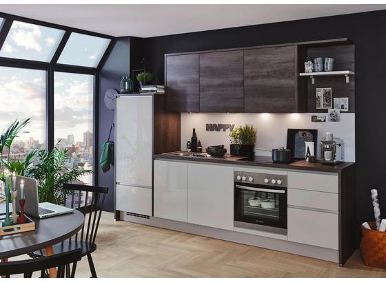 Einbauküche Florenz/riga - Eichefarben/Grau, MODERN, Holzwerkstoff (288cm) - Vertico Einbauküche Florenz/riga - Eichefarben/Grau, MODERN, Holzwerkstoff (288cm) - Vertico