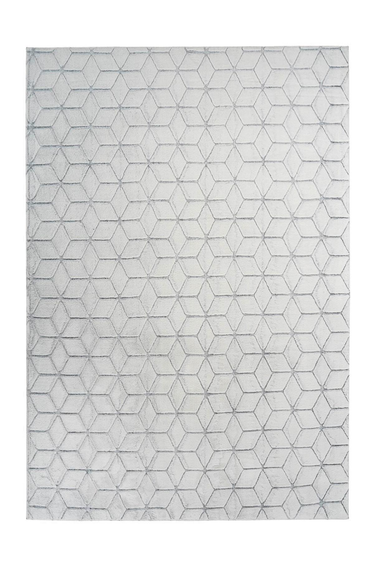 Teppich Anthrazit, Weiß Vivica 125, Bxl: 160x230 Cm - Anthrazit/Weiß, KONVENTIONELL, Textil (160/230cm)