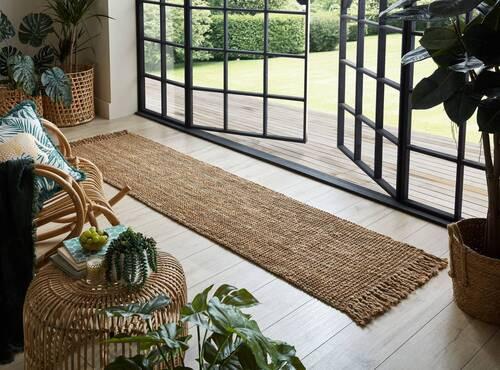 Handwebteppich Handwebteppich Natur B: 230 cm - Naturfarben, Basics, Textil (230/60cm)