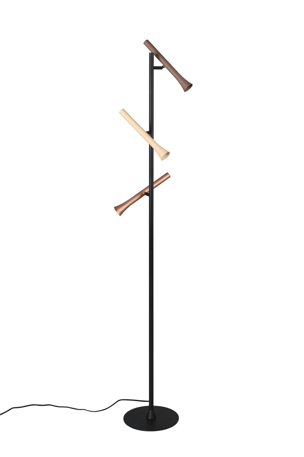 LED-Stehleuchte 452010317 Fiato - Beige/Multicolor, Design, Metall (23/150cm) - Trio Leuchten