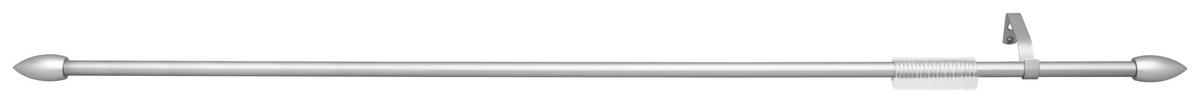 Rundstangengarnitur Birgit Silberfarben L: 130-240 cm - Silberfarben, KONVENTIONELL, Metall (130-240cm) - Ondega