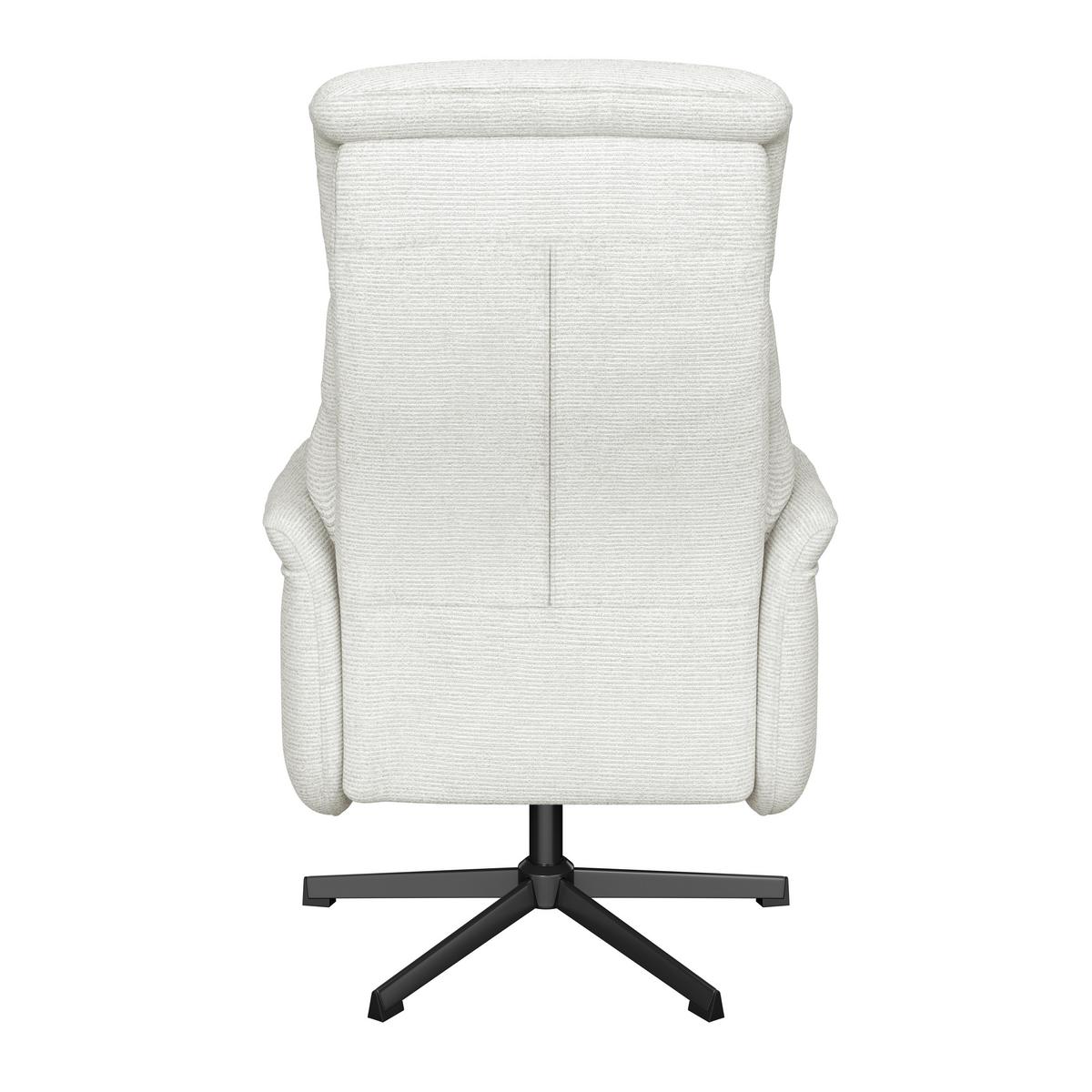 Relaxsessel Manila Chenille silber, B: 73 cm - Silberfarben/Schwarz, MODERN, Textil/Metall (73/113/89cm)