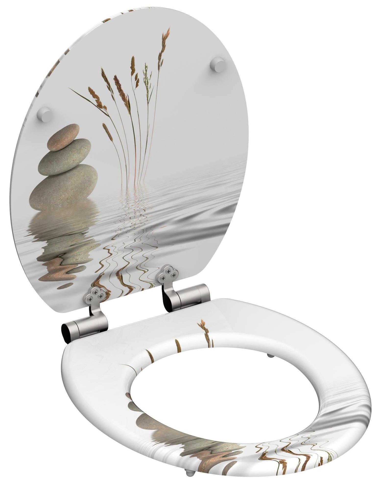 WC-Sitz Naturfarben Seemotiv