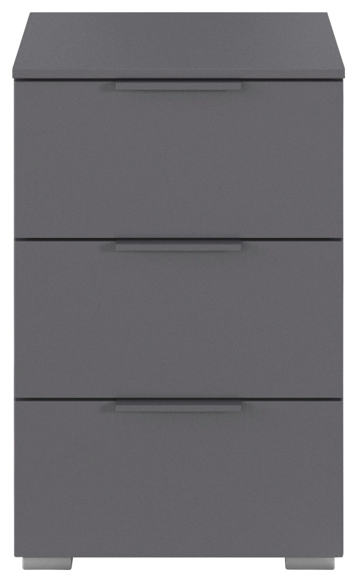 Nachtkästchen Alabama, Grau B: 40 Cm - Alufarben/Grau, MODERN, Holzwerkstoff (40/61/42cm) - Rauch Möbel