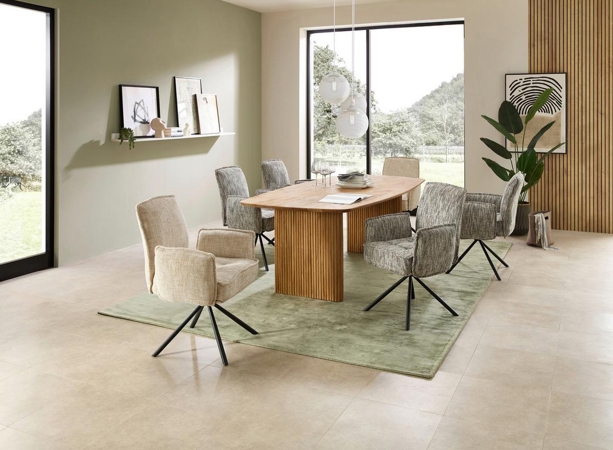 Esstisch Barney Akaziefarben, L: 220 cm - Akaziefarben, MODERN, Holz (220/110/77cm) - Livetastic