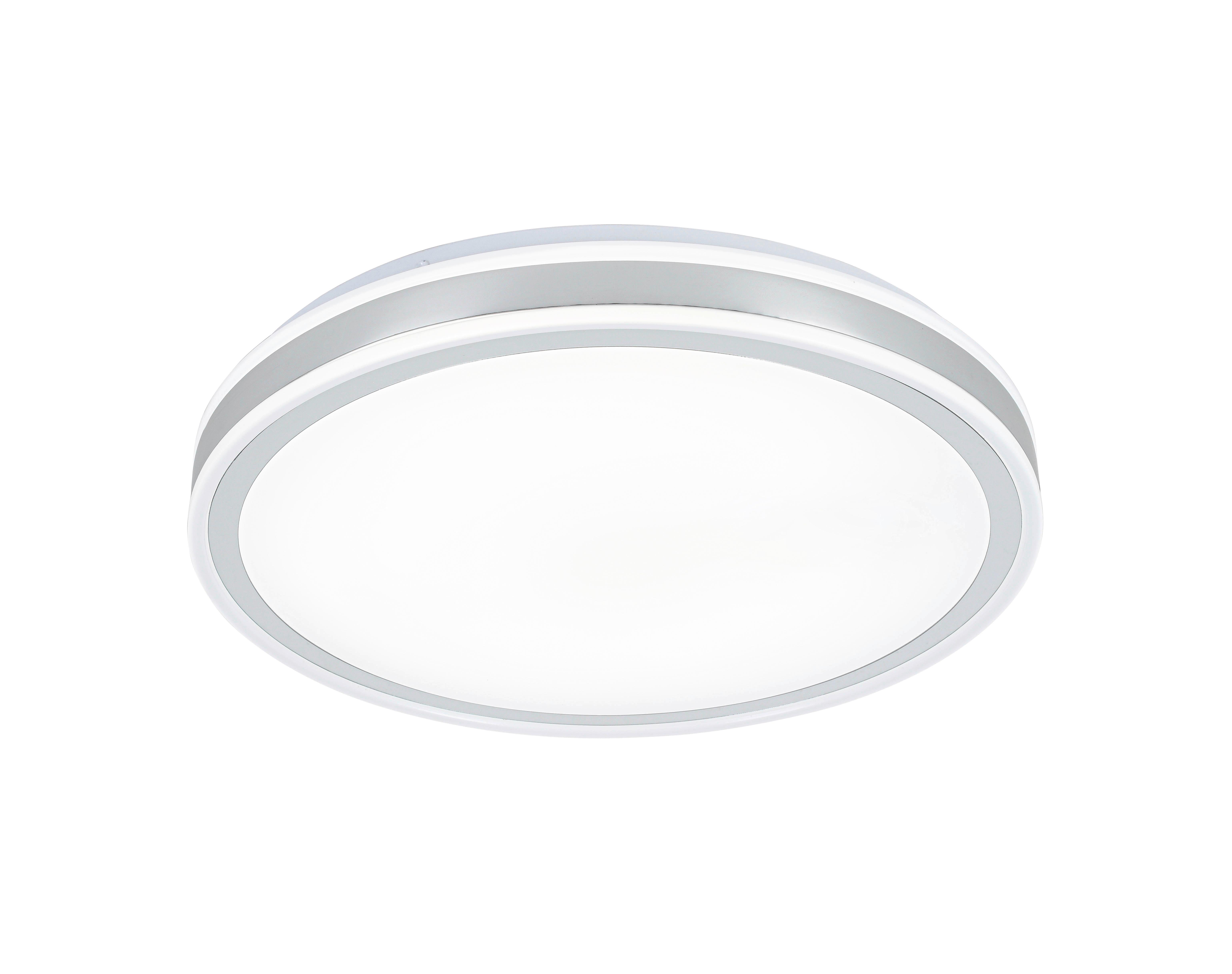 STROPNÉ LED SVIETIDLO FARBI - biela/chrómová, Modern, kov/plast (38/38/6cm) - Mömax