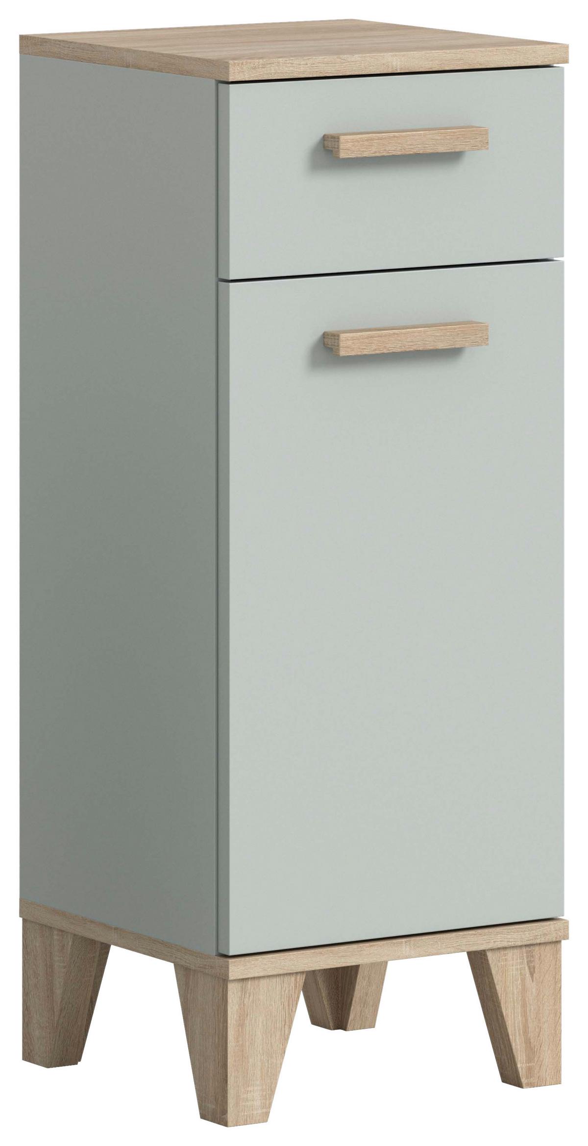 Midischrank Star Eiche/graugrün B: 34 Cm - Eiche San Remo/Graugrün, MODERN, Holzwerkstoff (34/87/31cm) - MID.YOU