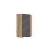 Eckschrank 120 Cm Level Grau / Eichefarben - Eichefarben/Grau, MODERN, Glas/Holzwerkstoff (120/216/120cm) - MID.YOU