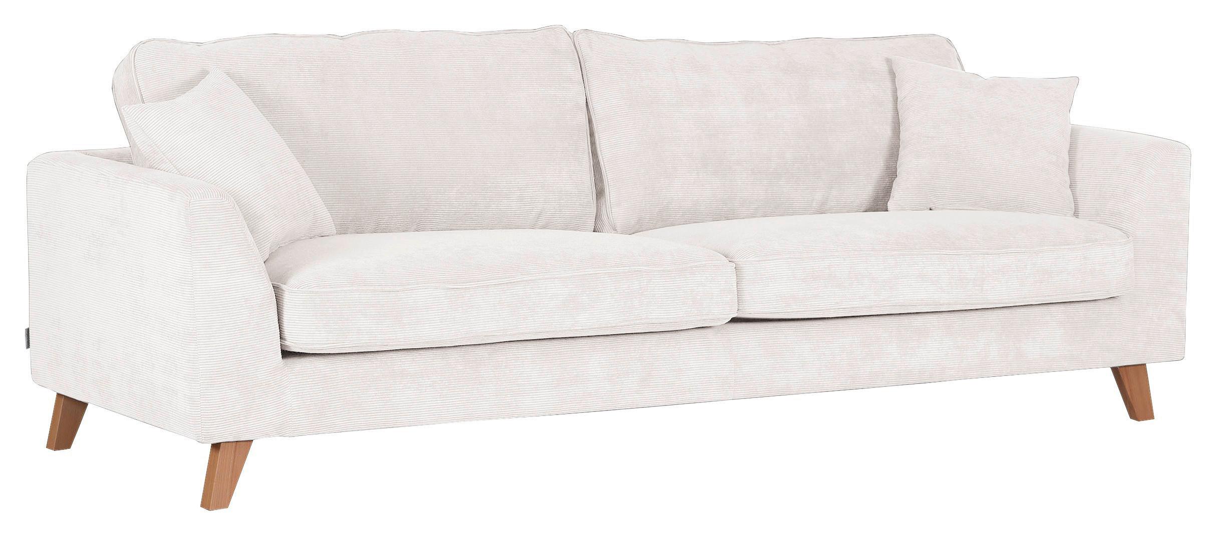 Bigsofa Rimini, Naturfarben B: 240 cm - Buchefarben/Naturfarben, Design, Textil (240/63/90cm) - MID.YOU