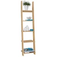 ŽEBŘÍKOVÝ REGÁL SCALA - barvy dubu, Konvenční, dřevo/kompozitní dřevo (41,4/176/34,2cm) - Mömax