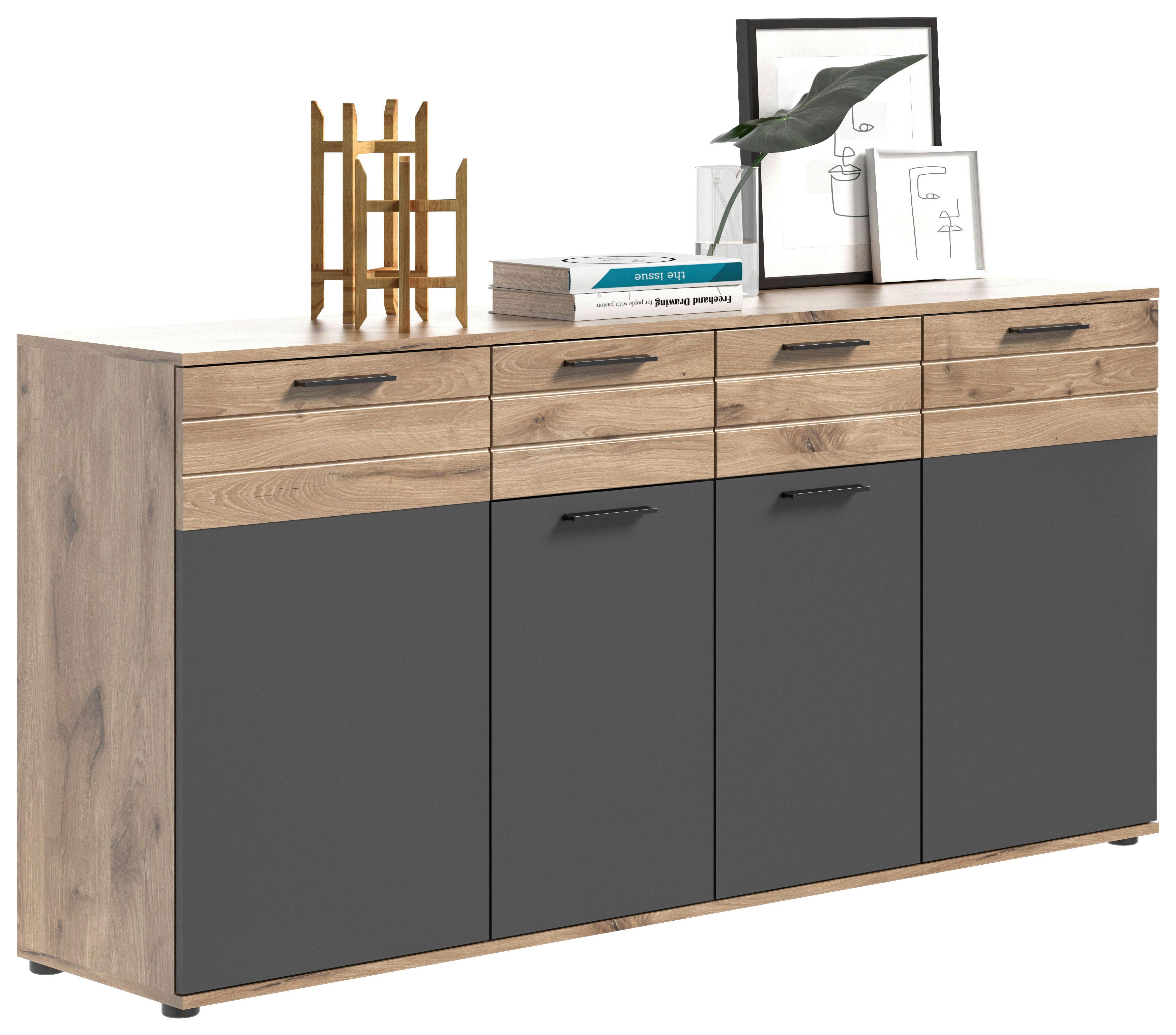 Mason B: 180 cm Nox Oak Mason - Holzwerkstoff (180/87/40cm) - MID.YOU