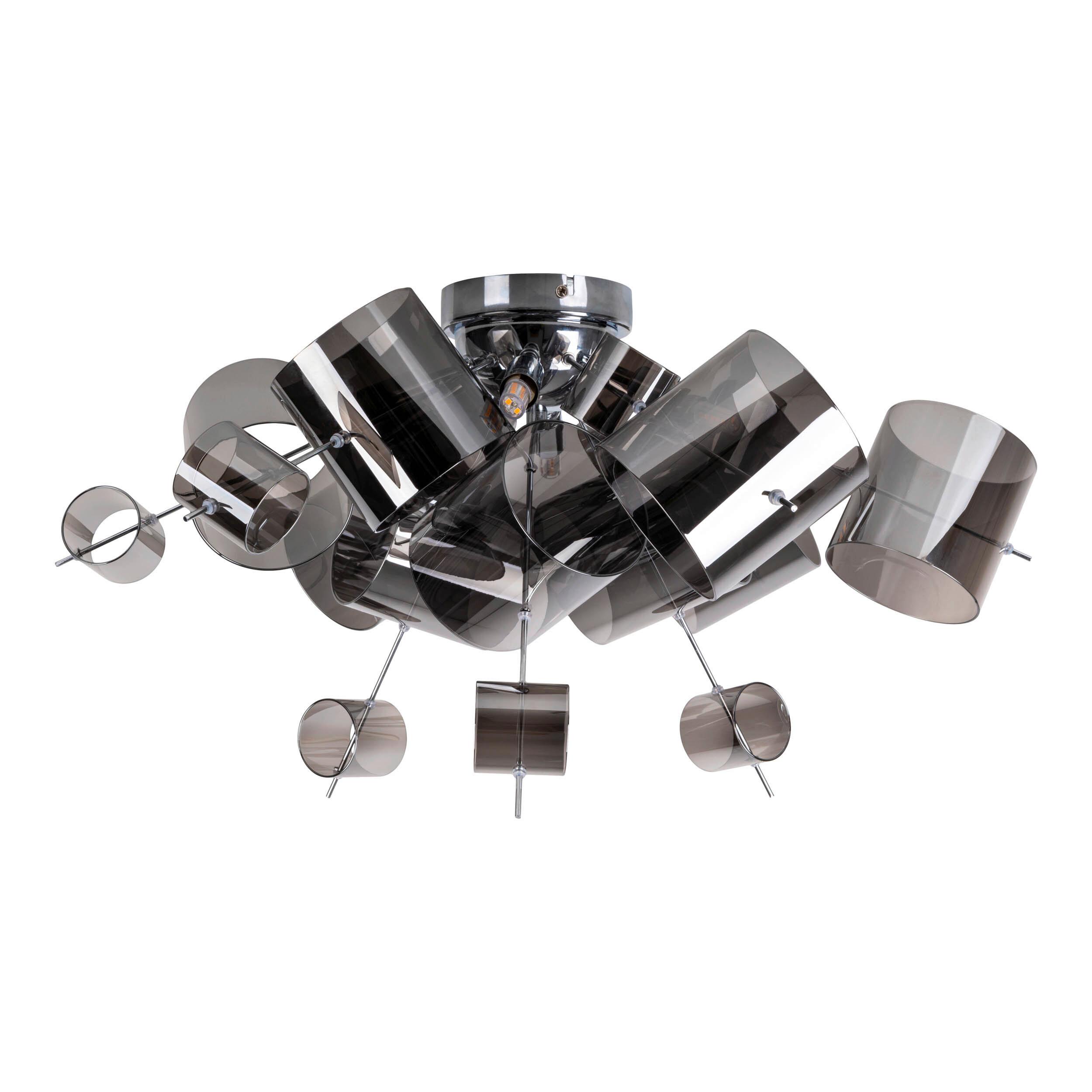 Deckenleuchte Exkl. 6xg9, 28w - Chromfarben, LIFESTYLE, Glas/Metall (57/38cm) - Näve