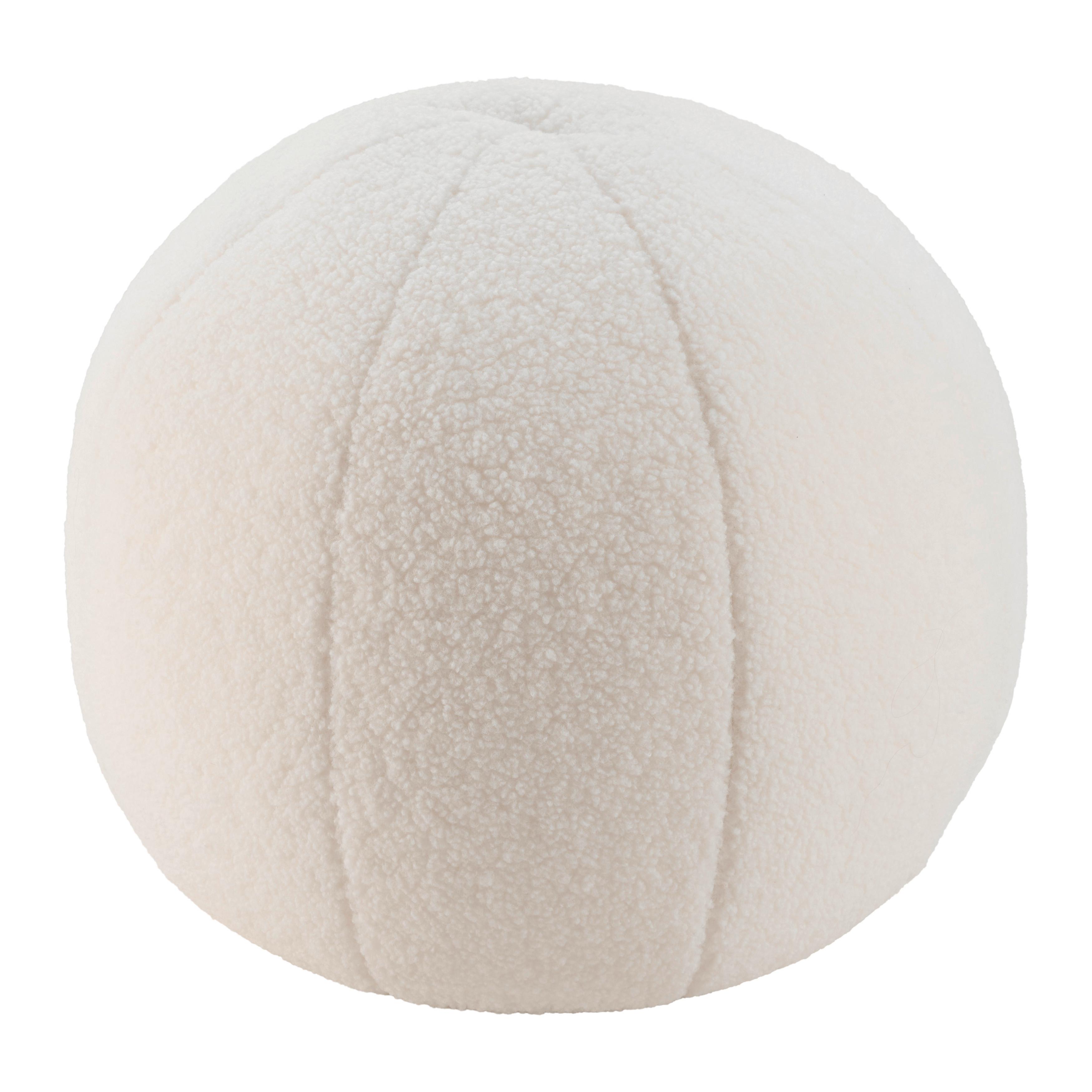 TABURETKA „PUFF“ TED - biela, textil (45cm) - Mömax