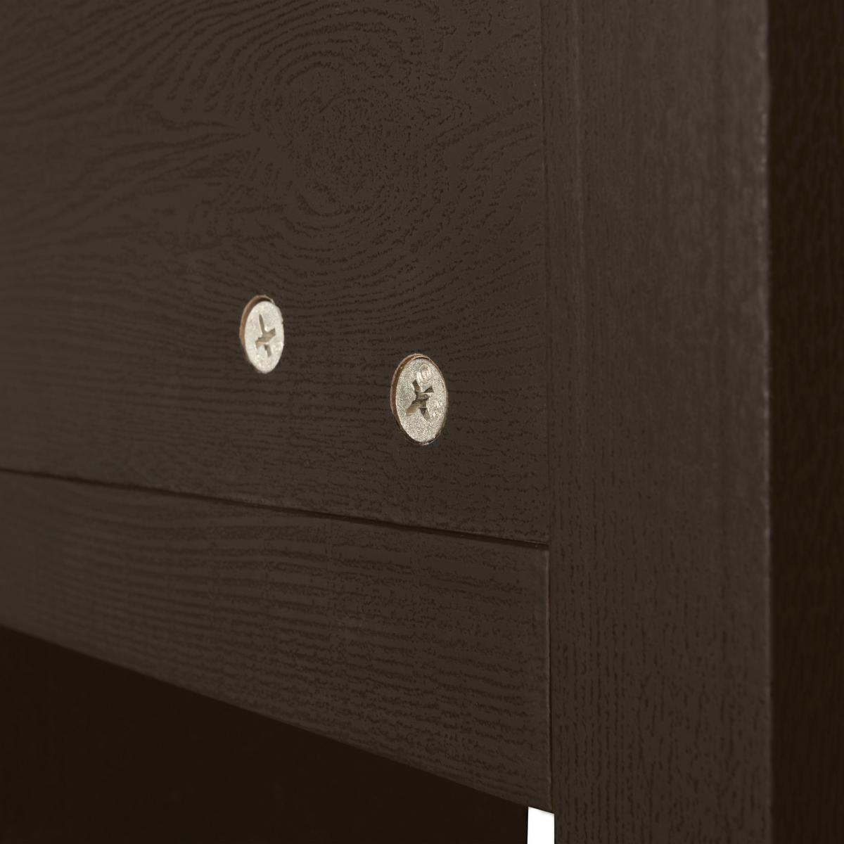 Regal Timo Dunkelbraun B: 100cm - Dunkelbraun, Design, Holzwerkstoff (100/195/40cm) - Livetastic