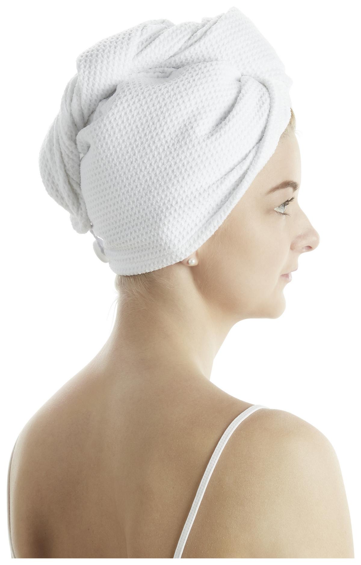 TURBAN Shanty, 25/63cm - šedá/bílá, textil (25/63cm) - Modern Living