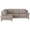 Ecksofa Boom, Beige S: 170x242 cm - Beige/Schwarz, KONVENTIONELL, Textil (170/242cm) - Cotta