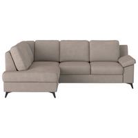 Ecksofa Boom, Beige S: 170x242 Cm - Beige/Schwarz, KONVENTIONELL, Textil (170/242cm) - Cotta