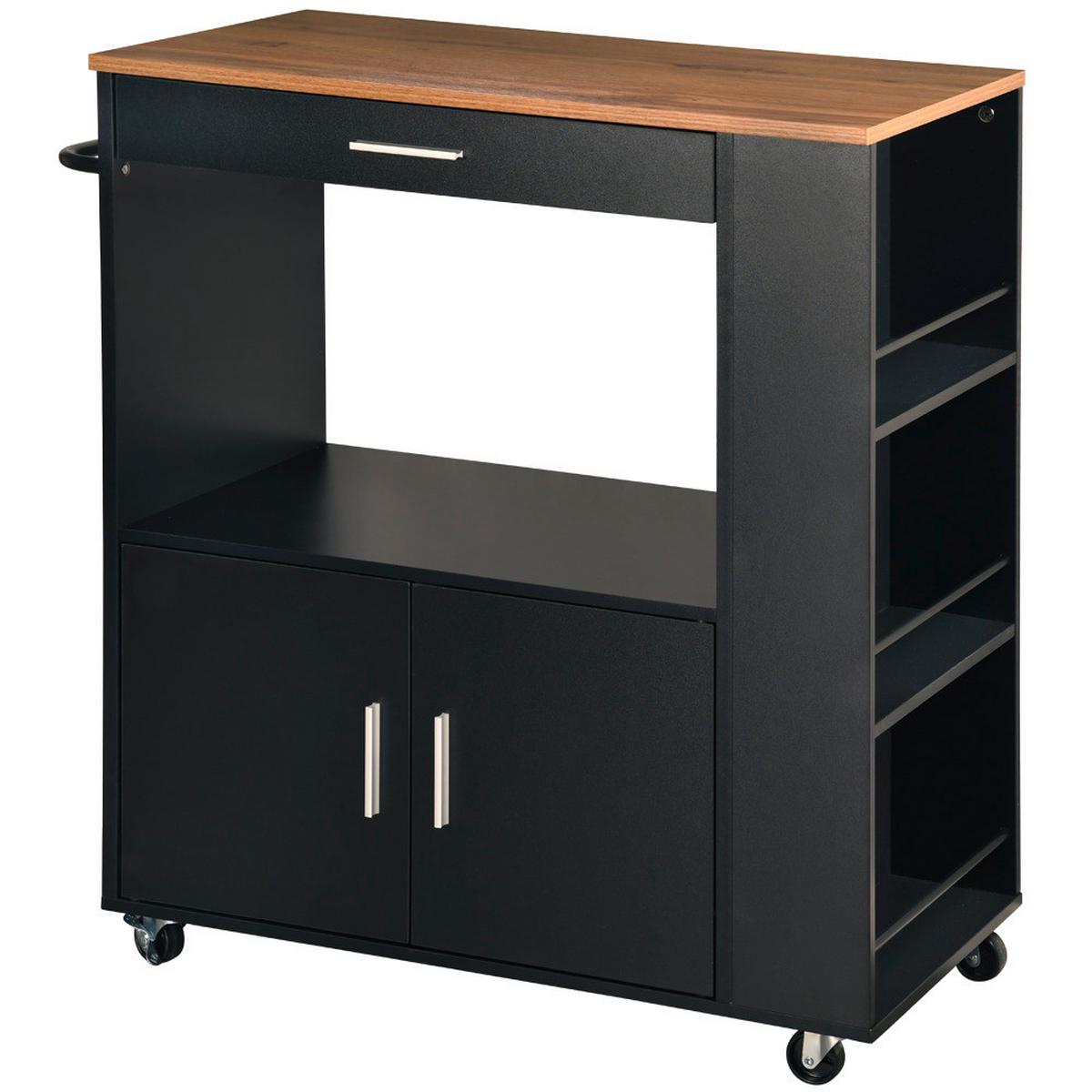 Servierwagen Küchenwagen - Eichefarben/Anthrazit, Basics, Holz/Holzwerkstoff (75/40/88cm) - Kesper