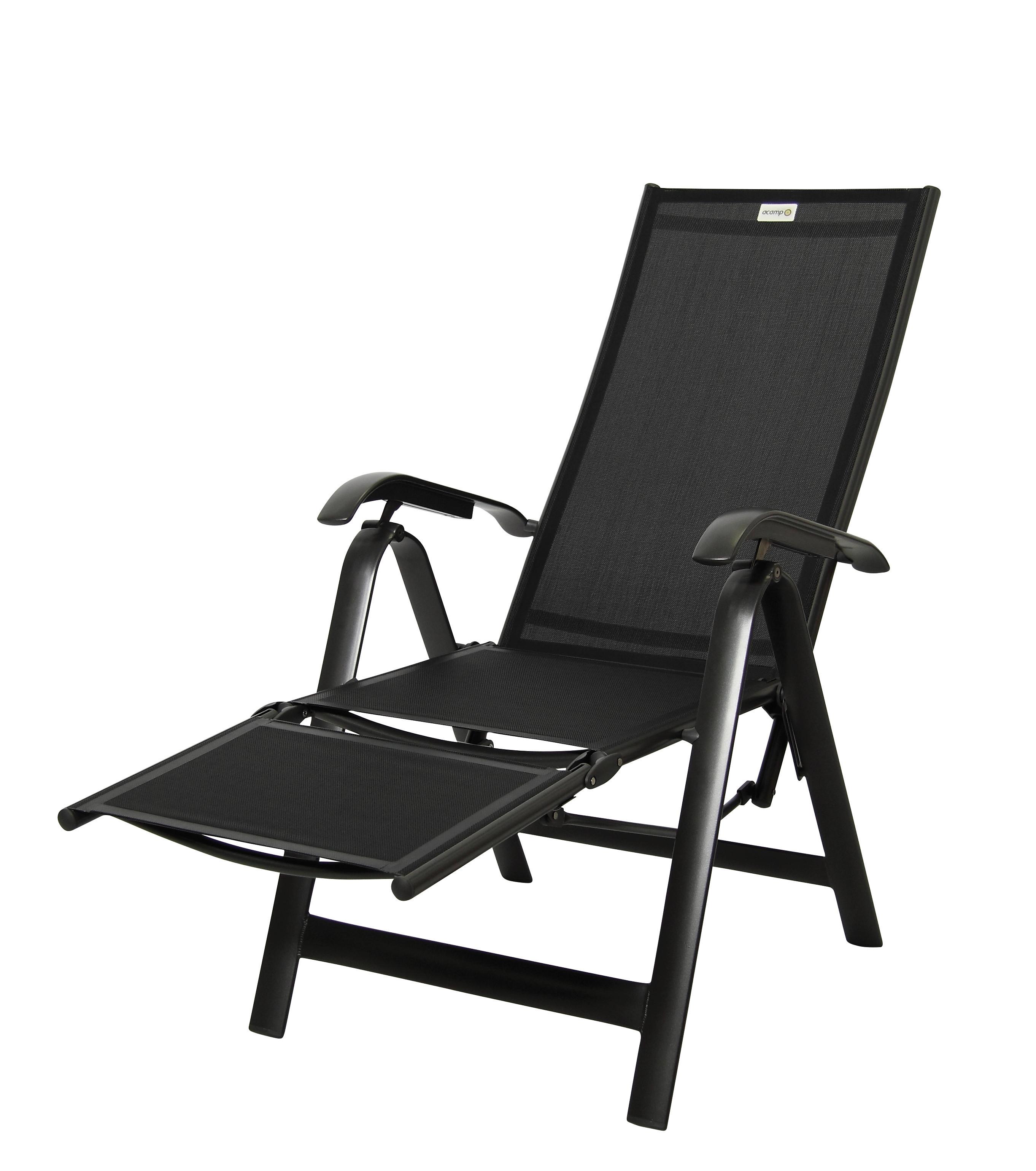 Garten-Relaxsessel mit klappbarer Fußstütze
