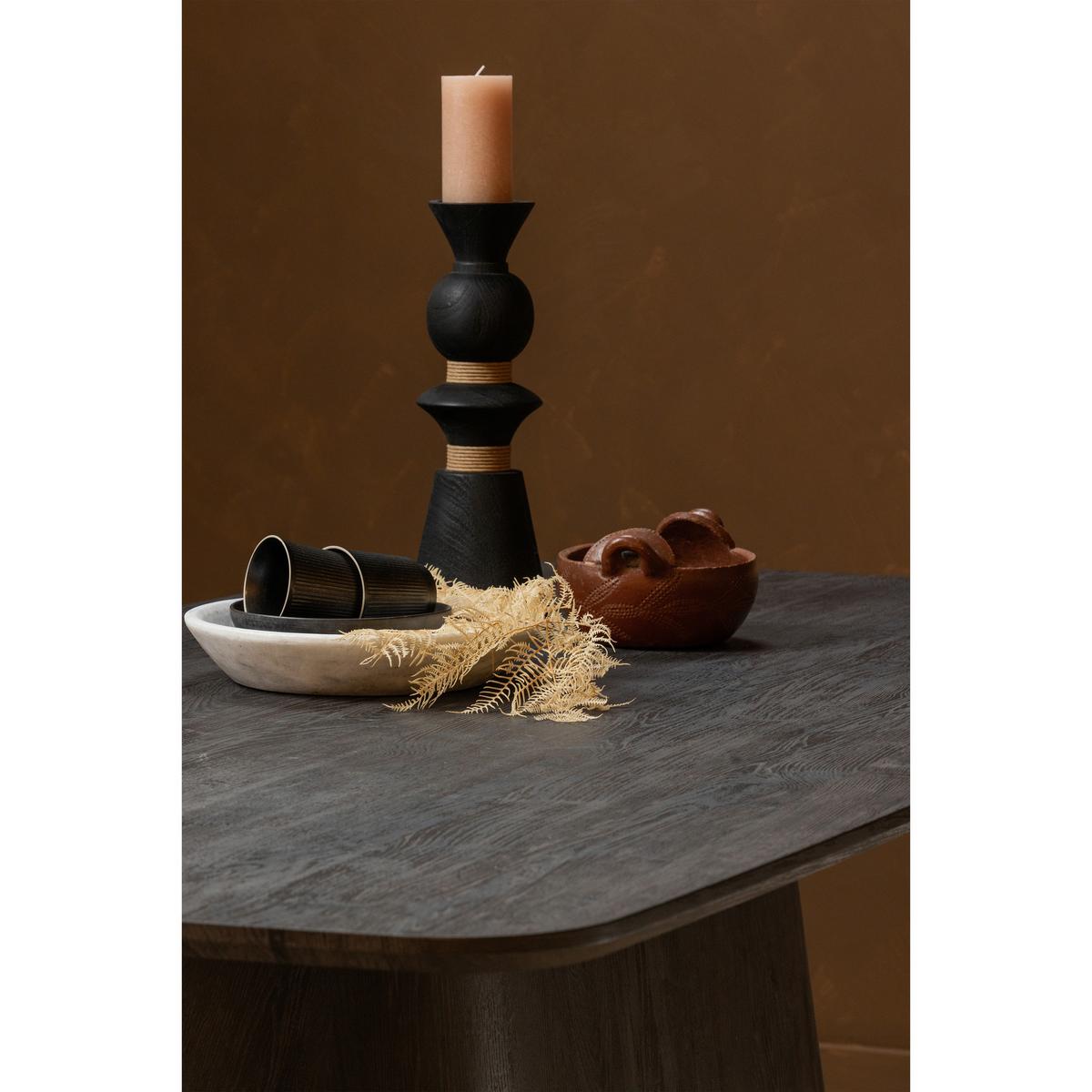 Esstisch Leah Dunkelbraun L: 200 cm - Dunkelbraun, Design, Holzwerkstoff (200/105/76cm) - Livetastic