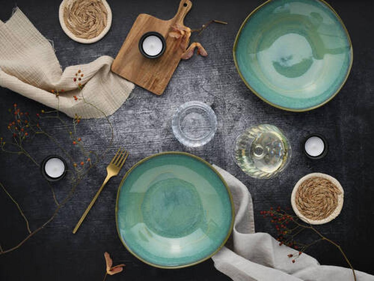 Schüsselset 19677 Bas. Bio Oliv - Olivgrün, Trend, Keramik - Creatable