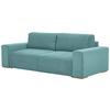 Schlafsofa Vouge Mintgrün Bettkasten, B: 255 Cm - Buchefarben/Schwarz, KONVENTIONELL, Textil (255/86/123cm) - Livetastic
