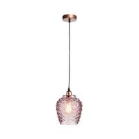 Hängeleuchte Vila Violett B: 18 Cm - Violett, Basics, Glas (18/18/24cm) - Kayoom
