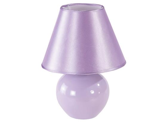 Tischleuchte Cindy - Flieder, KONVENTIONELL, Keramik/Textil (18/23cm) - OMBRA Tischleuchte Cindy - Flieder, KONVENTIONELL, Keramik/Textil (18/23cm) - OMBRA