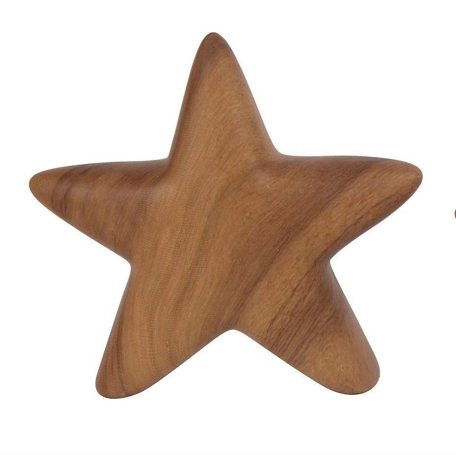 Dekostern Shine - Braun, KONVENTIONELL, Keramik (14,5/14,5/4cm) - Luca Bessoni