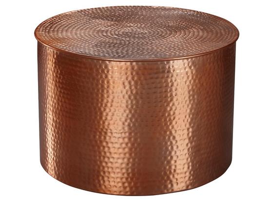 Runder Couchtisch Metall mit Ablage Rahi, Kupferfarben - Kupferfarben, LIFESTYLE, Metall (61/61/40,5cm) - Livetastic Runder Couchtisch Metall mit Ablage Rahi, Kupferfarben - Kupferfarben, LIFESTYLE, Metall (61/61/40,5cm) - Livetastic