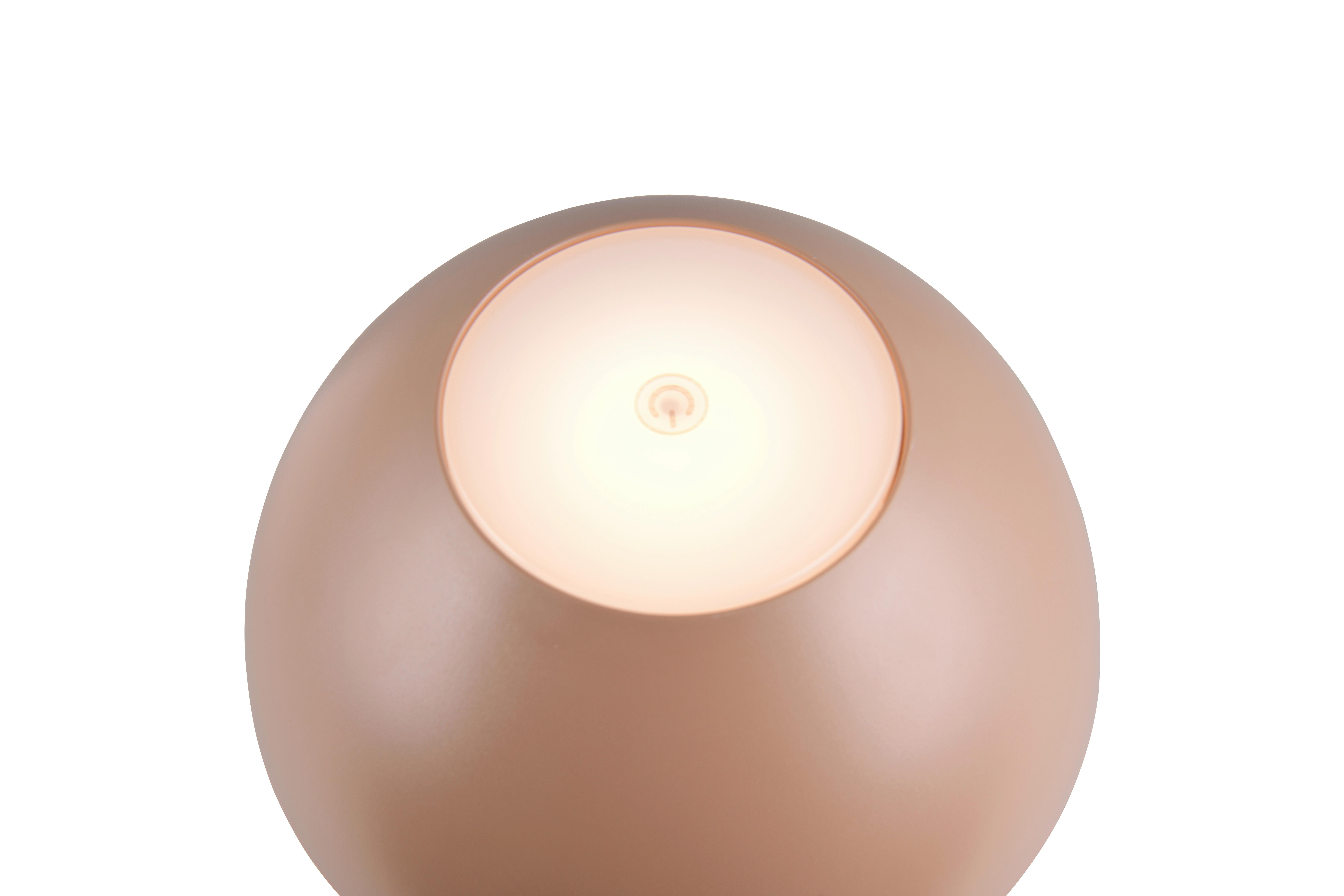 Akku-Tischleuchte Ricardo Braun D: 30 cm - Braun, Basics, Kunststoff (30,0/13,5cm)