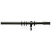 Rundstangengarnitur 1-lfg Ada Schwarz L: 120-230cm - Schwarz, ROMANTIK / LANDHAUS, Metall (120-230cm) - James Wood