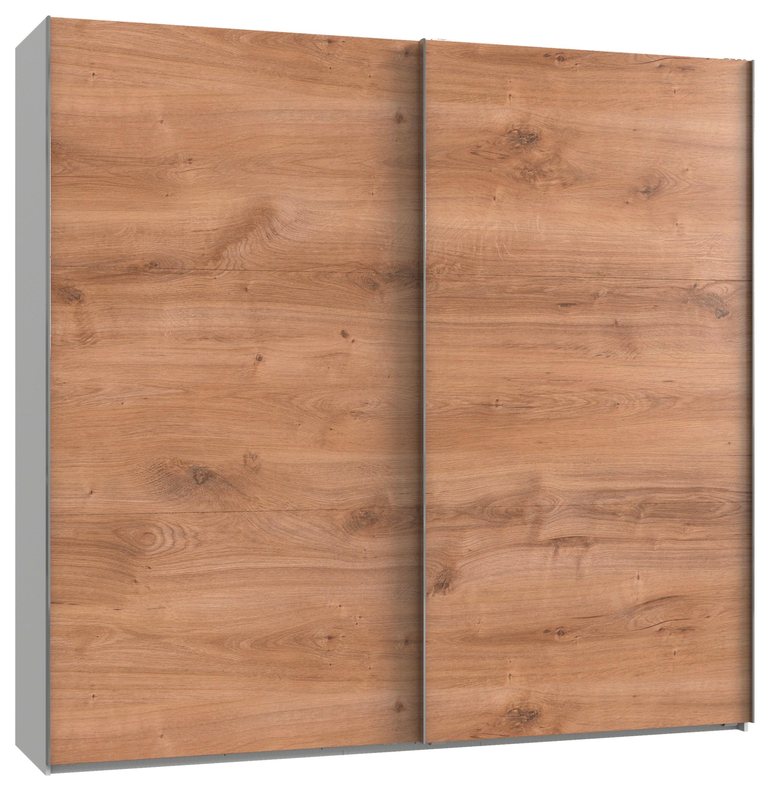 Schwebetürenschrank 250cm Level, Weiß/Eiche Dekor - Eichefarben/Weiß, MODERN, Holzwerkstoff (250/236/65cm) - MID.YOU